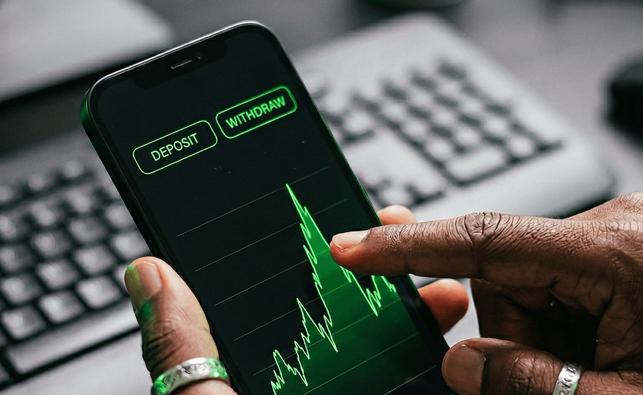 Deposit and withdraw on your terms - manage funds from your device